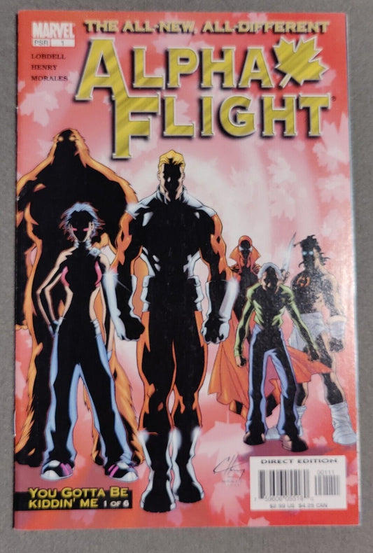 Alpha Flight #1 Marvel Comics 2004  1st App Centennial Rutherford Princeton III