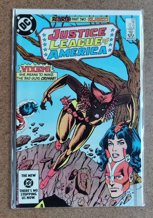 Justice League of America #234 January 1985 1st App Geoffrey Thibodeux Vixen