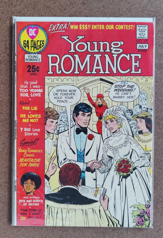 Young Romance  #172 DC Comics July 1971