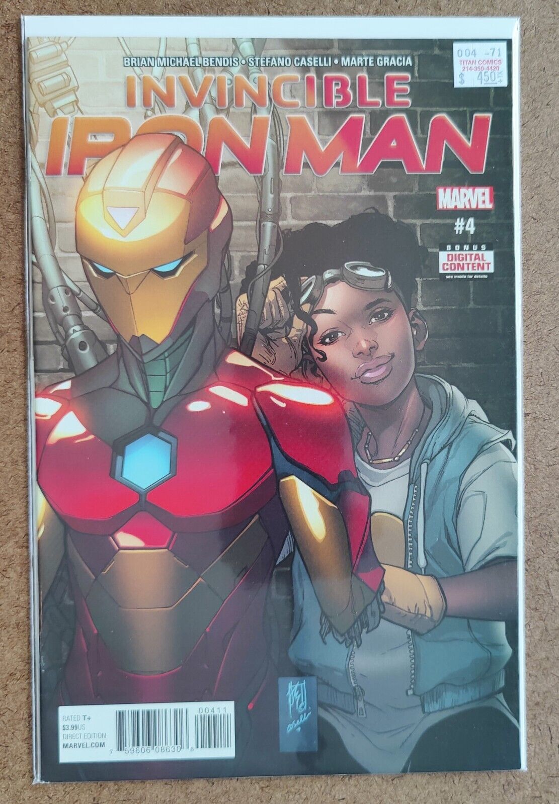 Invincible Iron Man #4A Riri Williams Regular Stefano Caselli Cover 2017