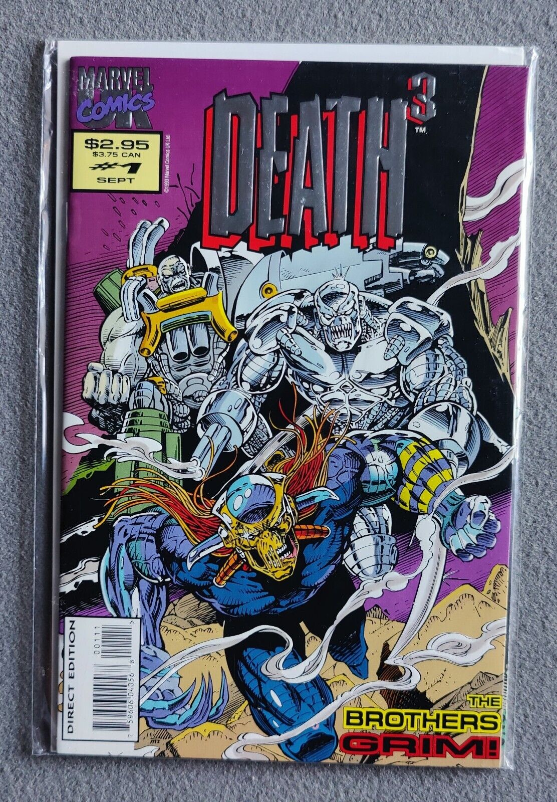 Death 3 #1 - Marvel 1993 - Embossed Cover