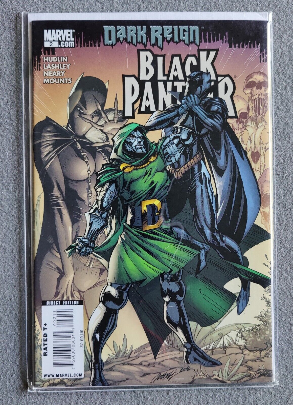 Black Panther #2 (2009) J Scott Campbell 2nd Shuri as BP Cover Dark Reign