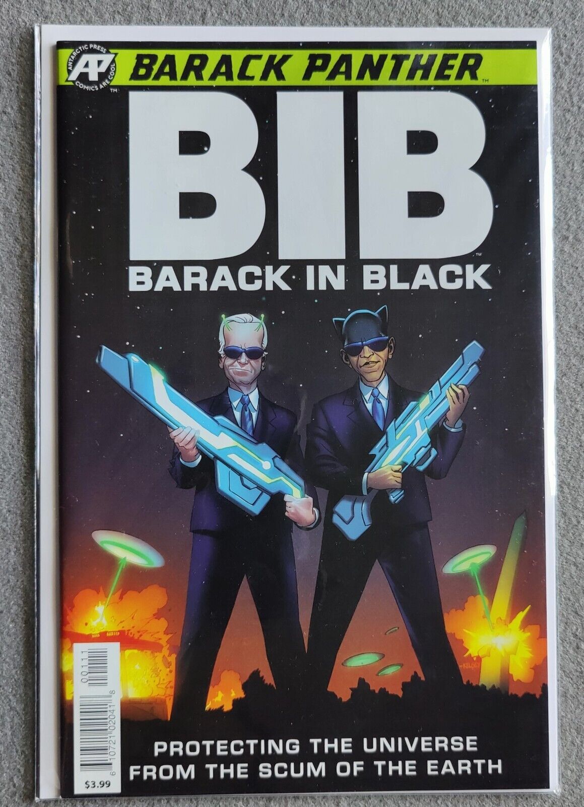 Barack Panther 1st Edition-BIB Barack in Black #1 Antarctic Press 2019