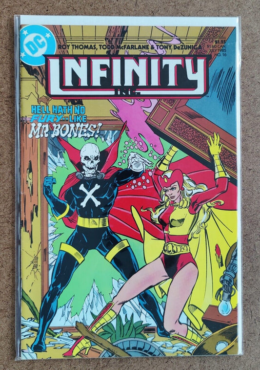 Infinity Inc. #16 DC Comics 1st Mr. Bones 1985 Todd McFarlane Crisis