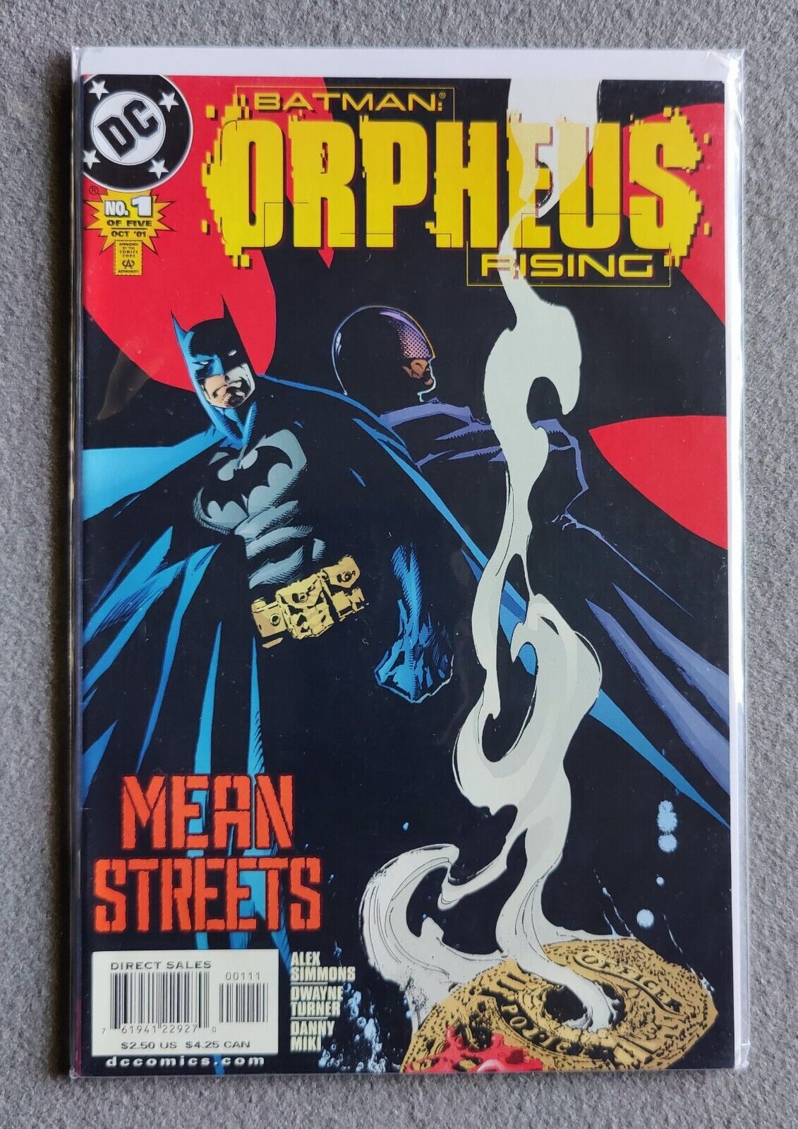 Batman Orpheus Rising #1 Comic Book 2001 Alex Simmons 1st app. of Orpheus