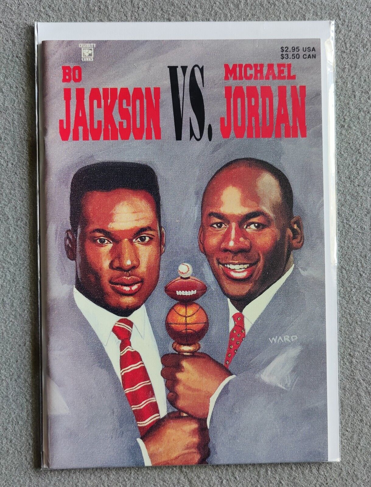 Bo Jackson Vs Michael Jordan 1 Celebrity Comics High Grade Vintage 1992