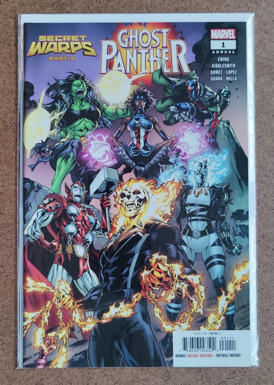 Marvel Comics Secret Warps Ghost Panther Annual #1 Carlos Gomez Cover