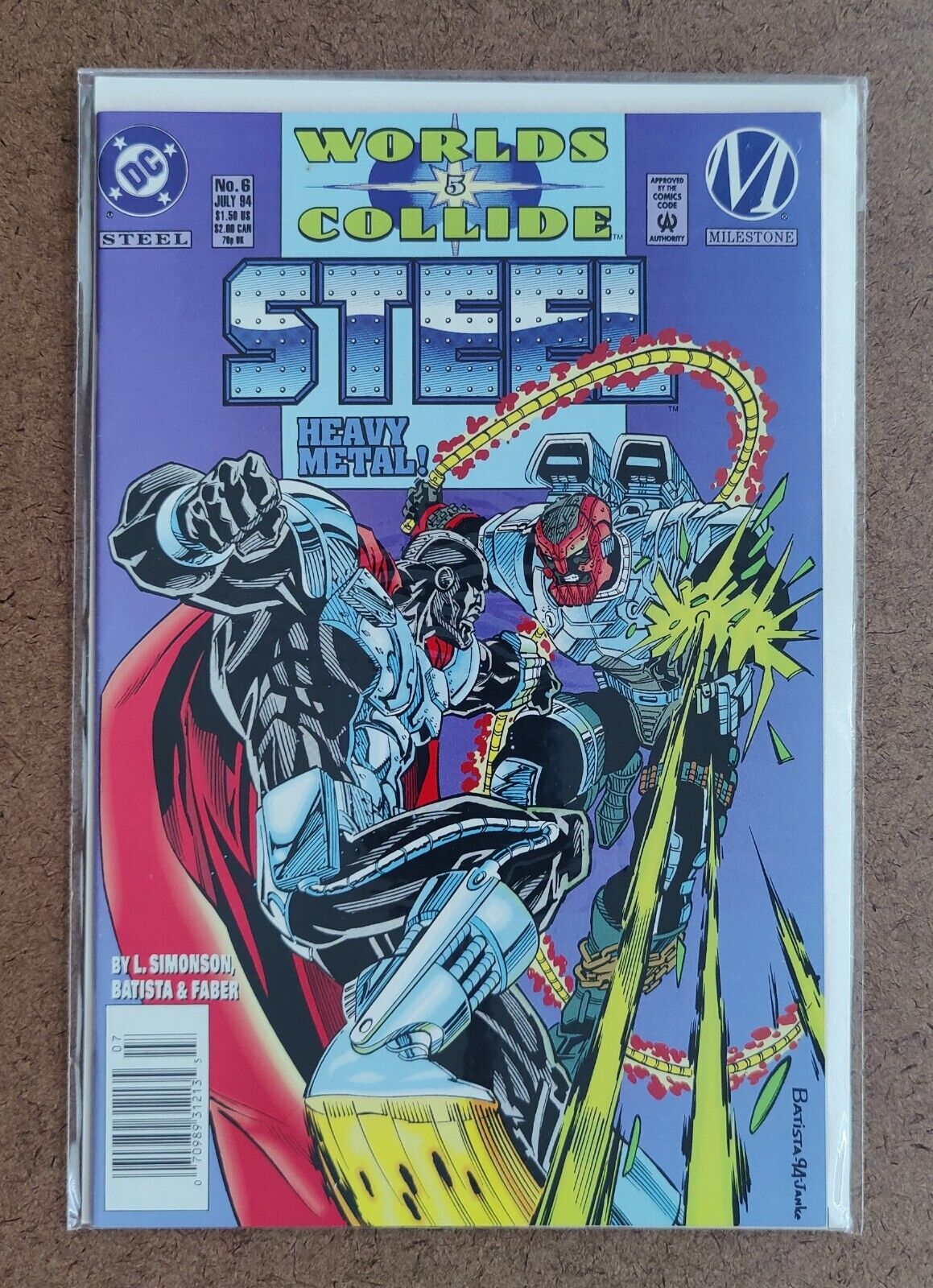 Steel #6 Comic Book 1994 Direct DC Comics