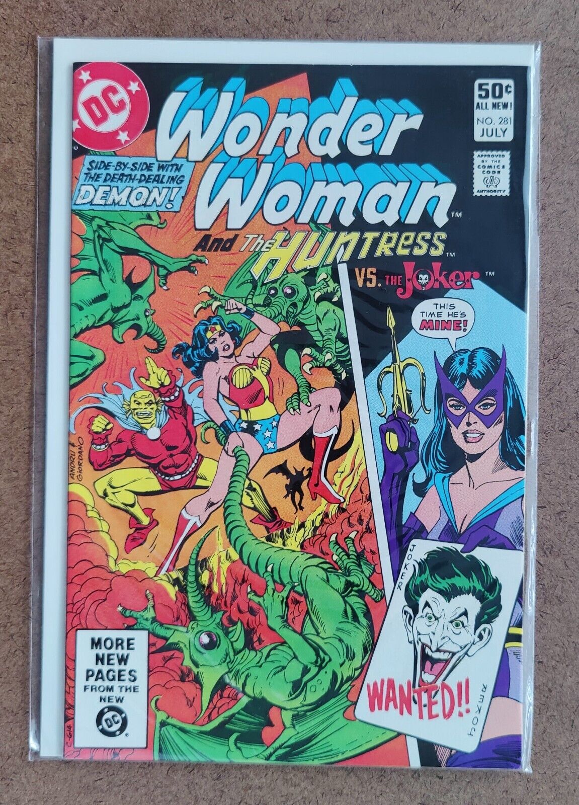 Wonder Woman #281A DC Comics 1981 1st App Blackwing Charlie Bullock