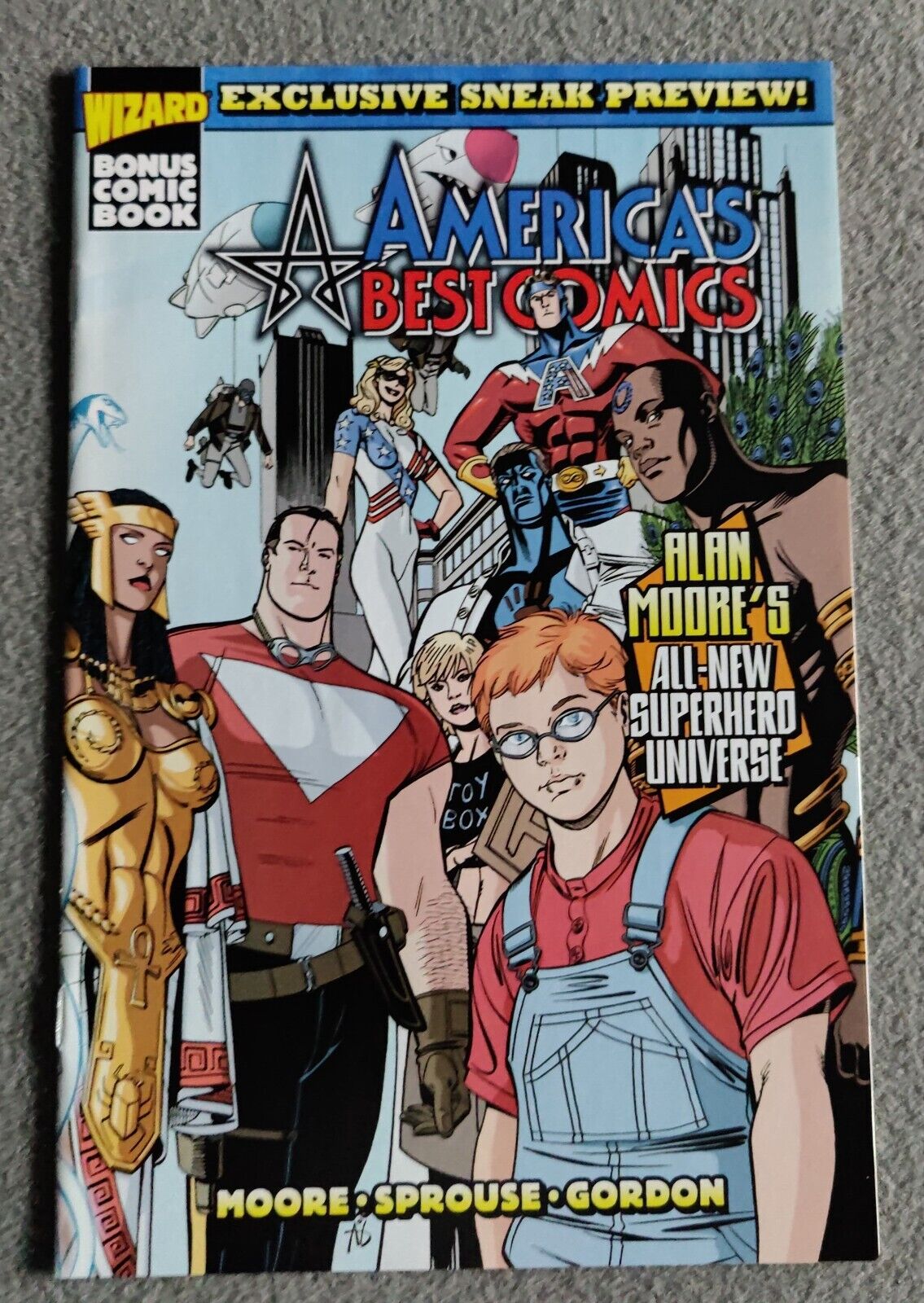 America's Best Comics Wizard Preview #1 - Alan Moore - 1st App Tesla Strong