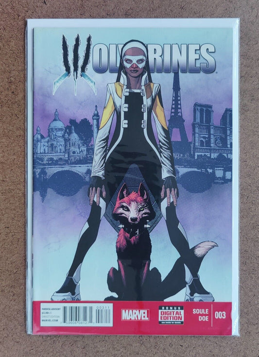 Wolverines  #3A Marvel 2015  Andy Clarke Cover 1st App Fantomelle