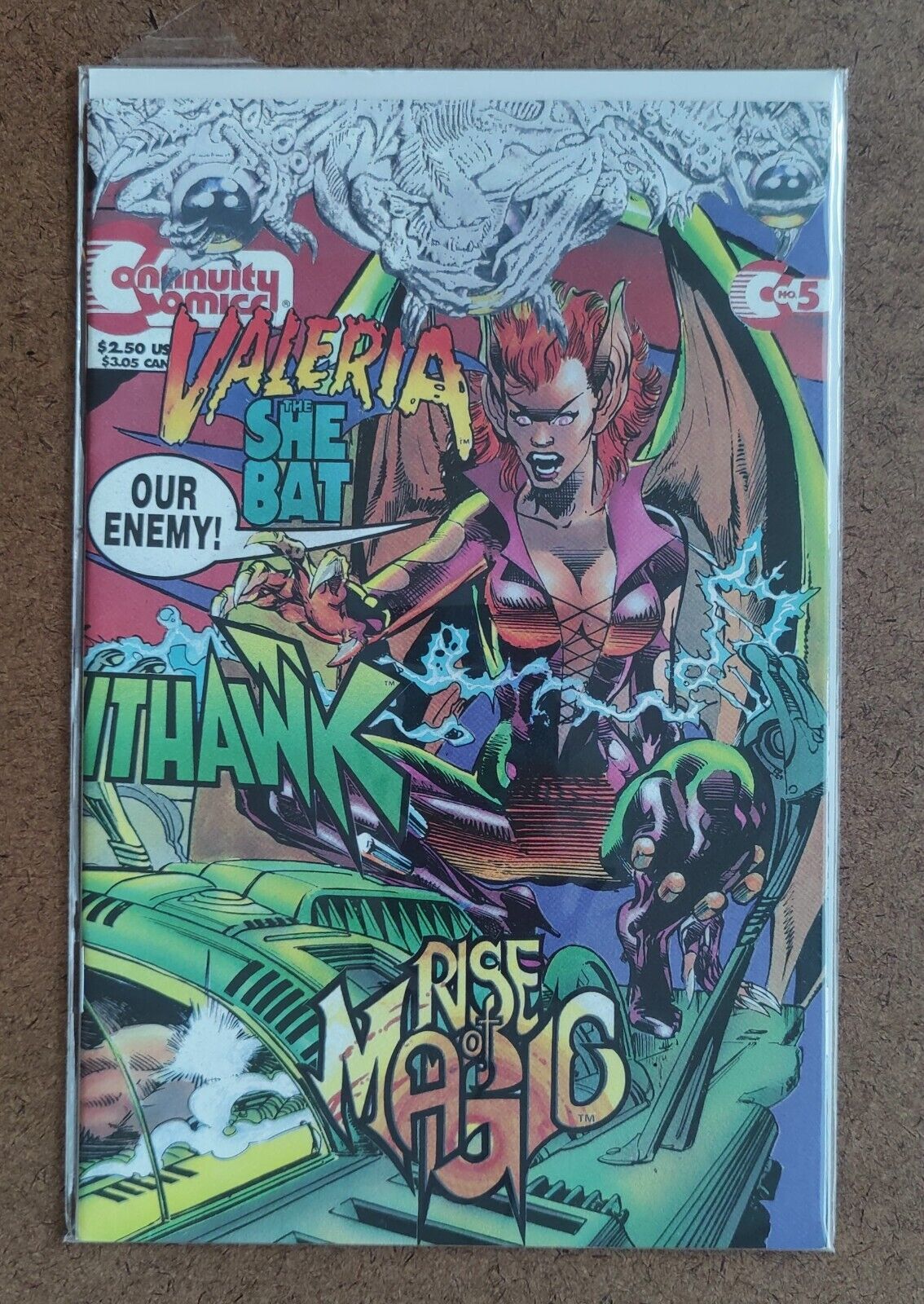 Valeria, The She-Bat, Vol. 1  #5 Continuity Comics 1993 1st App Knighthawk